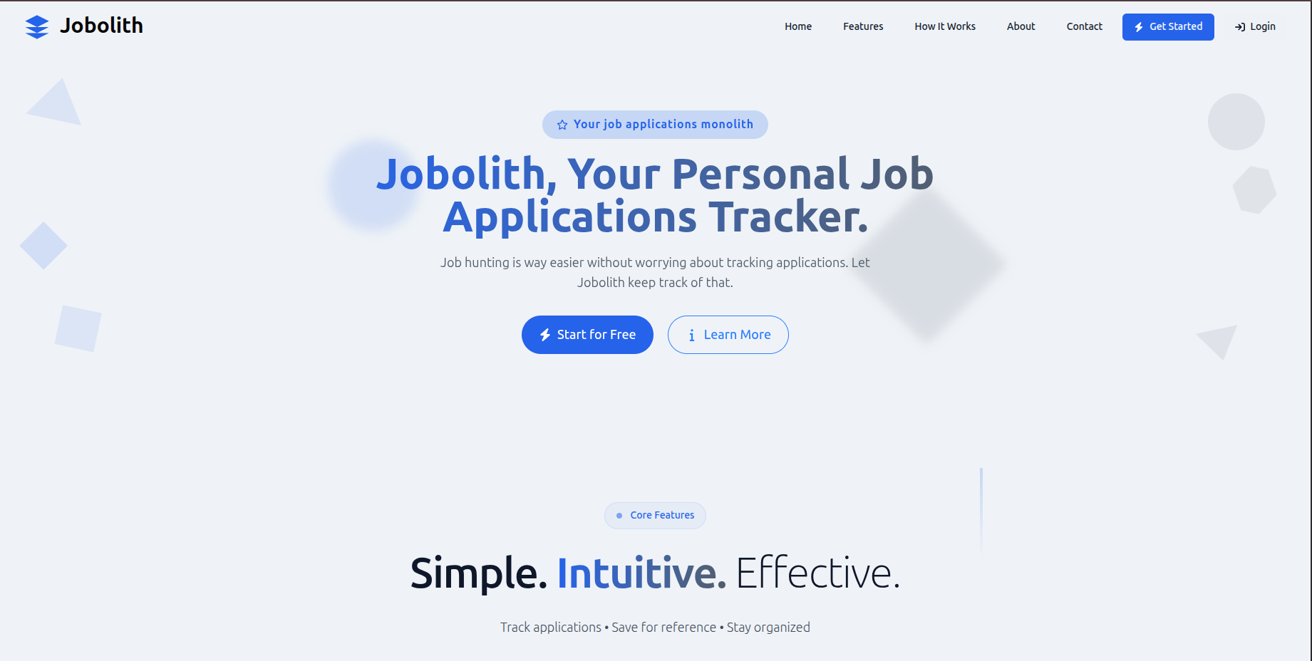 Jobolith - Job Application Tracker (in early stage) preview